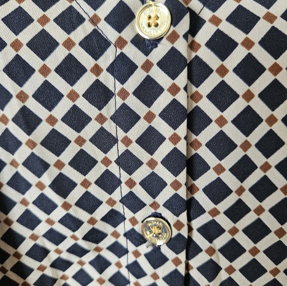 🌼 Michael Kors sleevless blouse black/beige lightweight size XS 🌼 - Picture 2 of 7